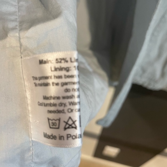 Eskander Linen Button Down Chic Oversized Top Neiman Marcus - Picture 9 of 9